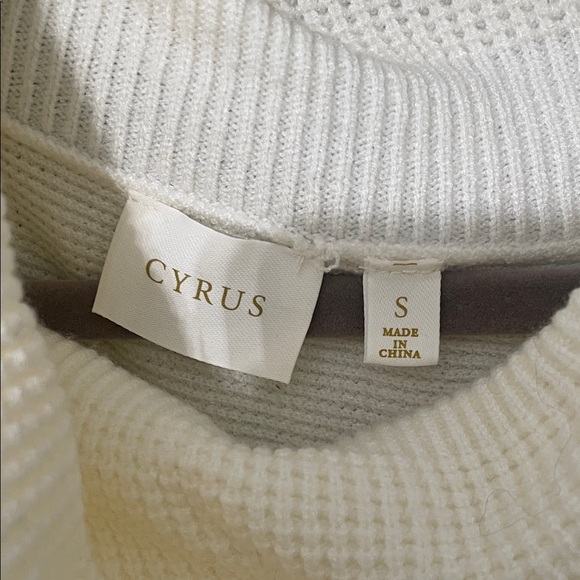 Cyrus Cream Cowl Neck Sweater - Picture 2 of 4